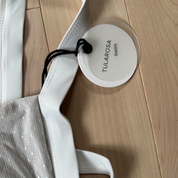 Tularosa White Mesh Swim Top – Size L, NWT - Picture 6 of 7